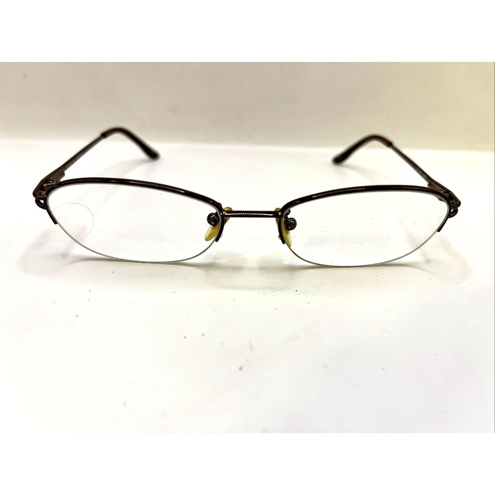 South Hampton Eyeglasses SH 800 BR Half Rim Designer Frames Only Brown 51-17-135
